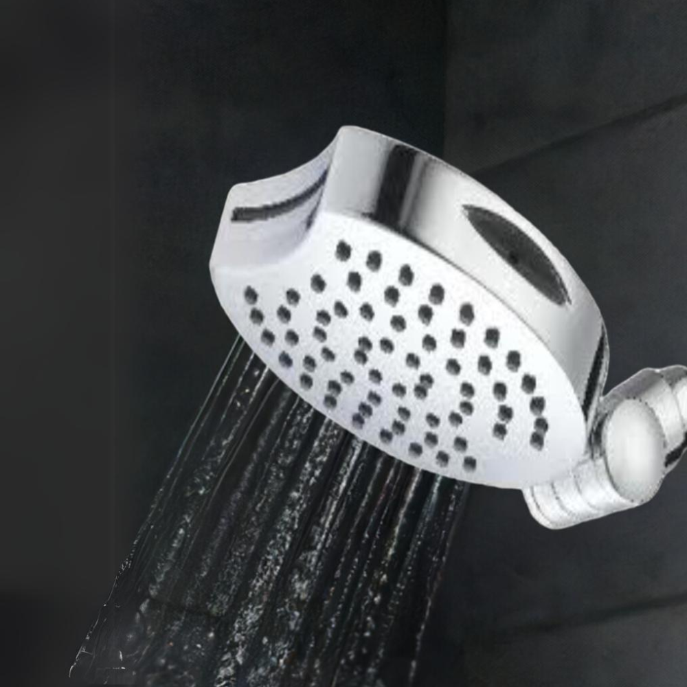 Aquajet Showerhead Non Clog Jets spraying water.