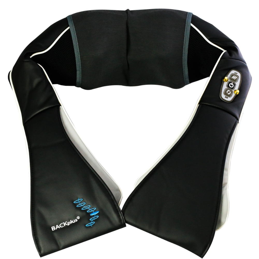 BACKplus® PRO 3 in 1 Massager for Neck Shoulders, back and neck on a white background.