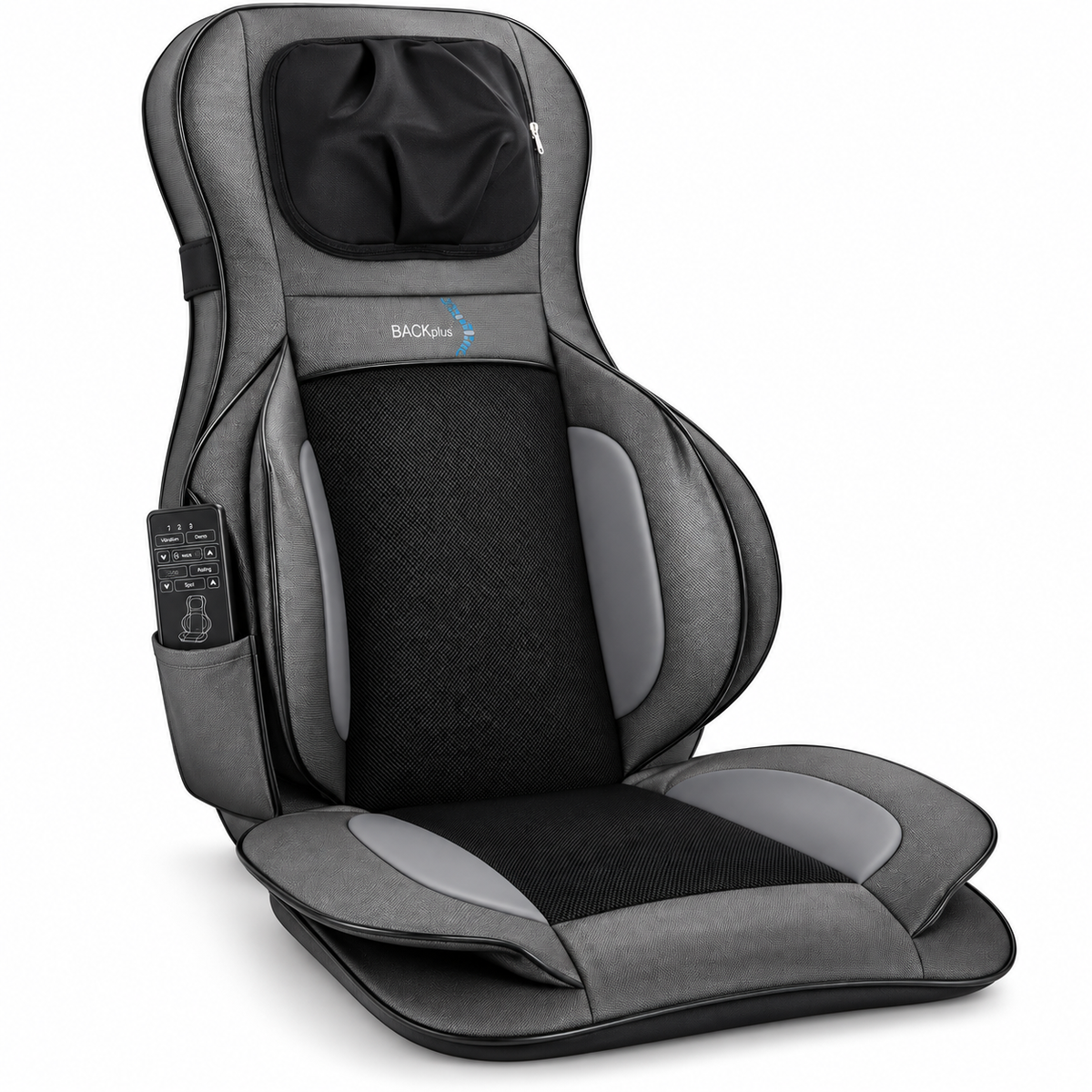Masajeador de cuello y espalda Shiatsu BACKplus® con cojín de silla de compresión de aire