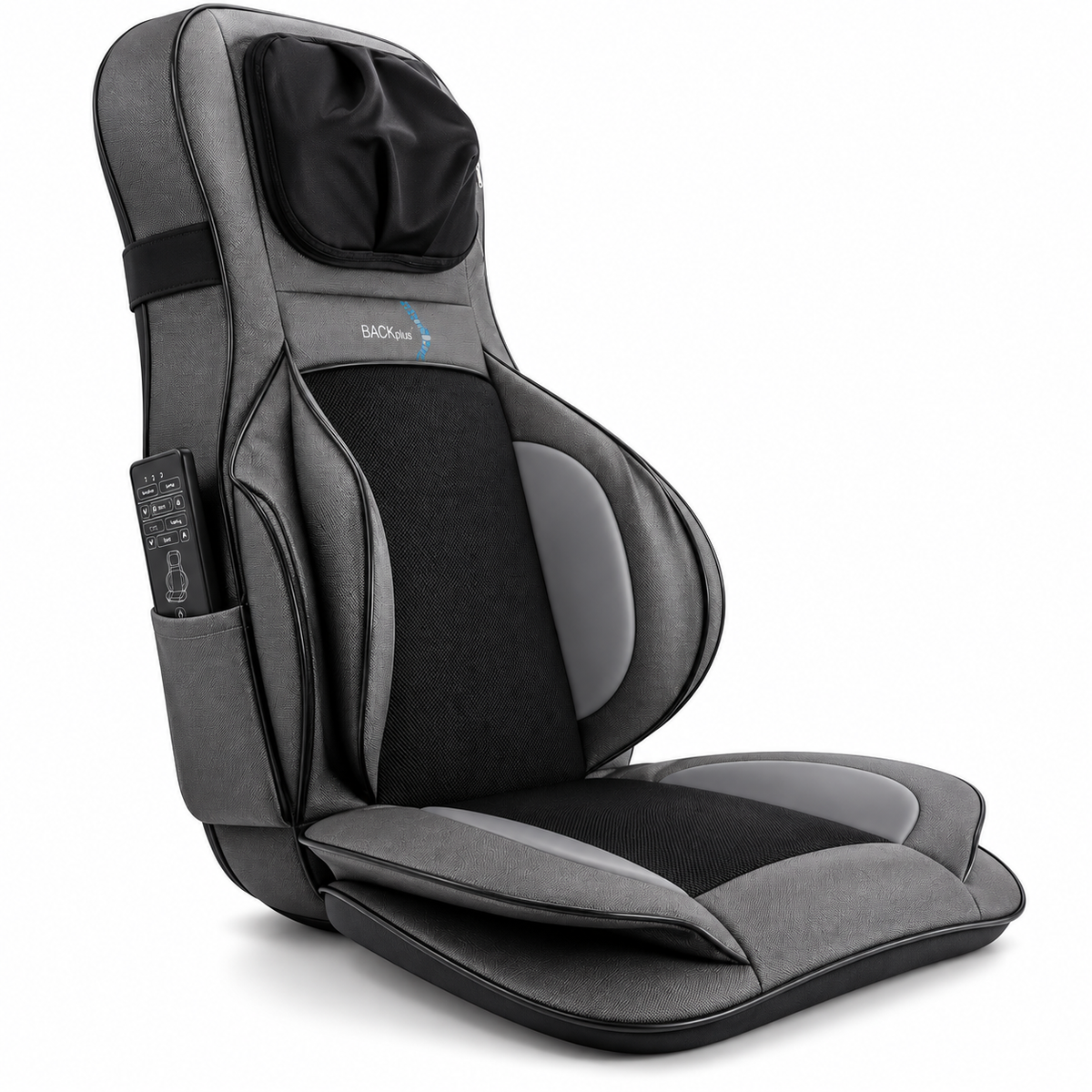 BACKplus® Shiatsu Neck and Back Massager With Air Compression Chair Cushion