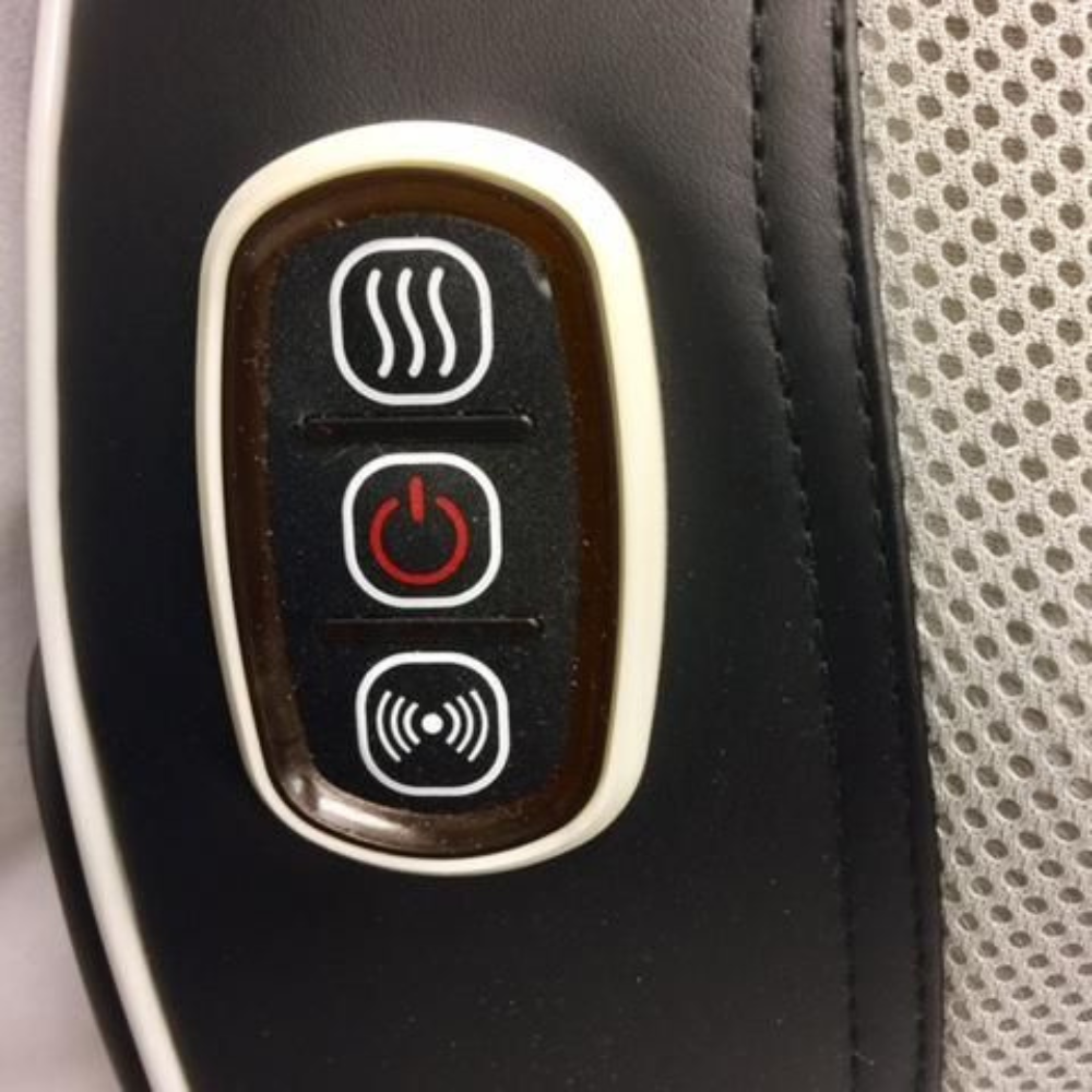 Close up of buttons on BACKPlus® Shiatsu Back and Foot Massager