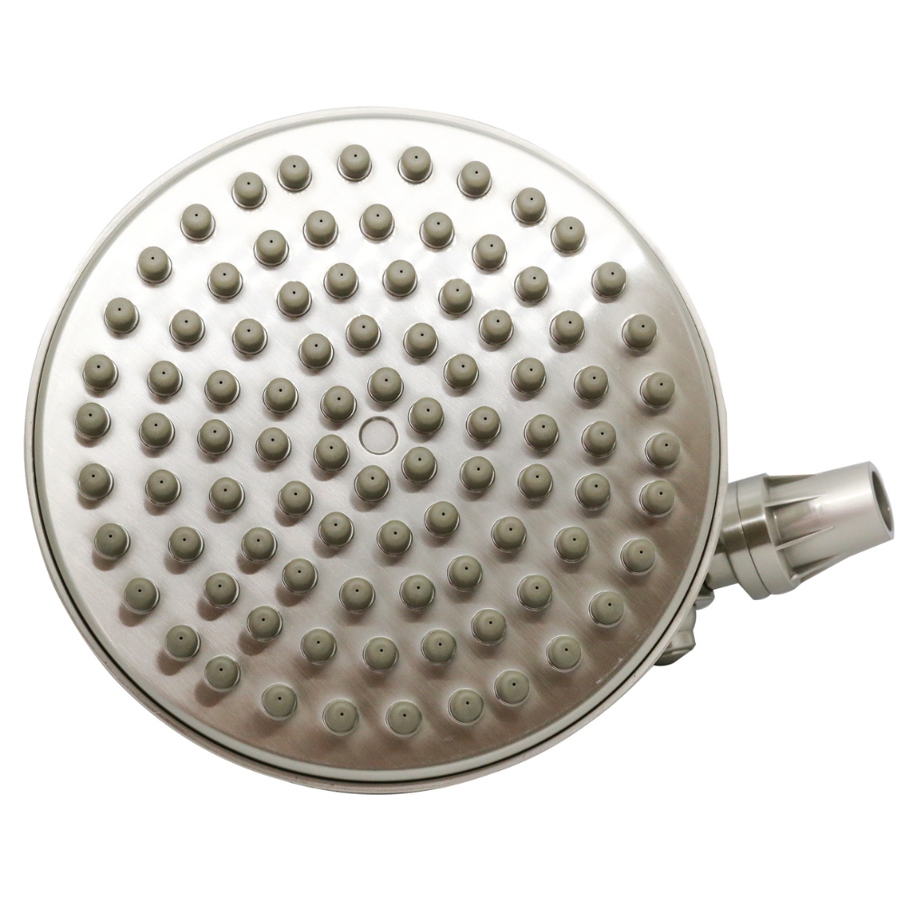 ShowerMe® Shower Shower Rain Shower Head in Brushed Nickel view of shower nibs