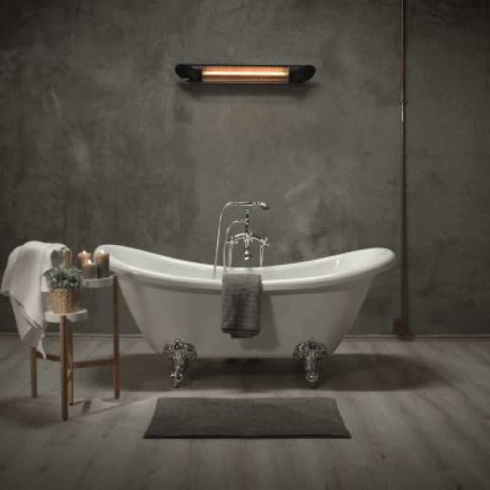 Veito® Blade 1500W Heater used in bathroom above tub