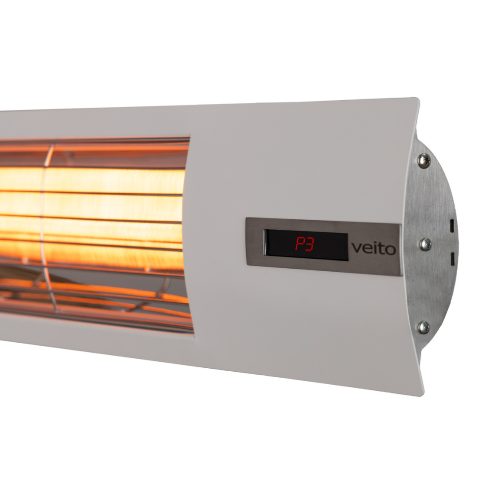 Veito® Space Infrared Heater in white settings screen