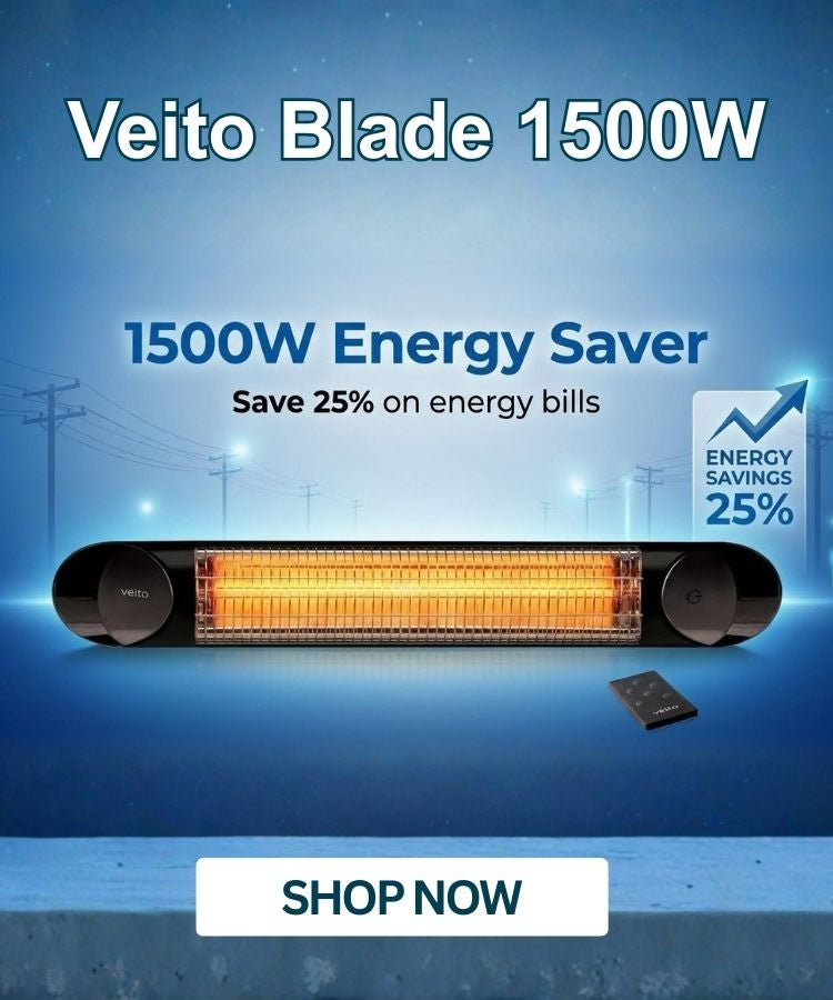 Veito Blade 1500W Heaters - save on energy bills
