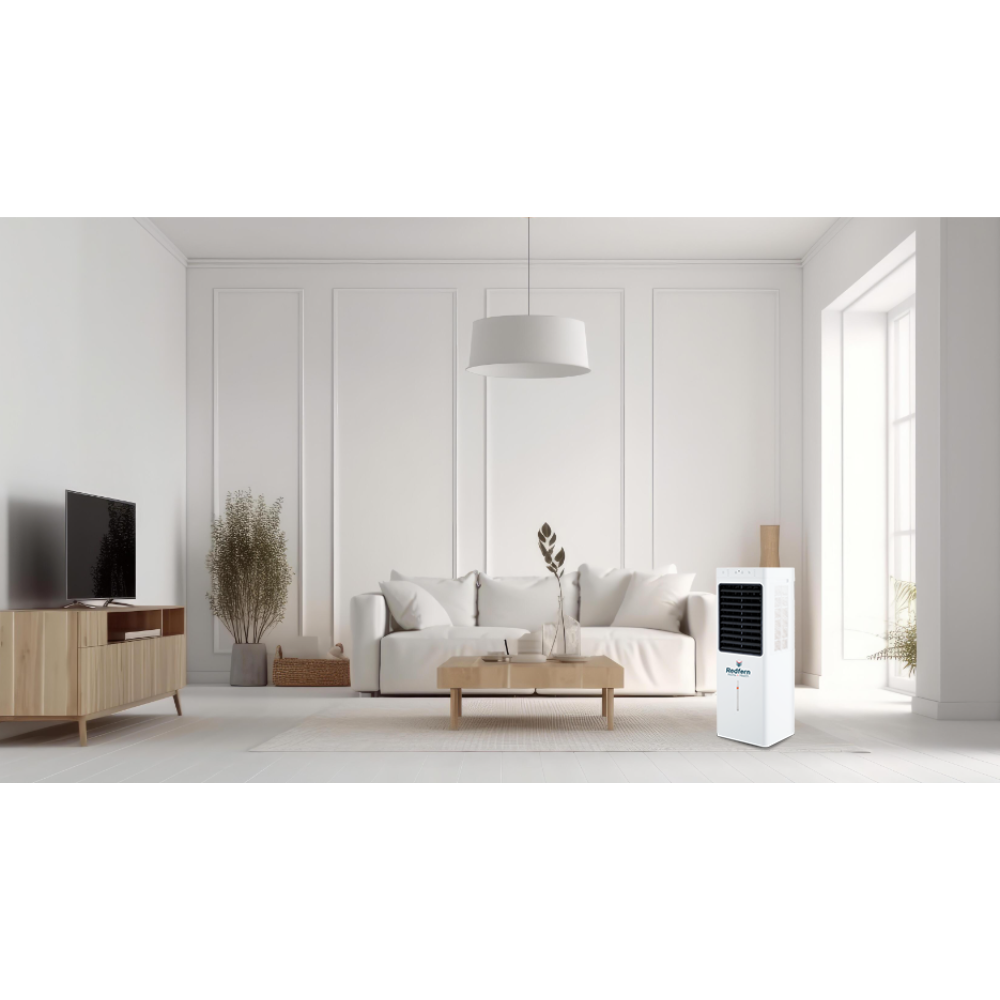 iQ Pure Breeze EXTRA Large Air Cooler - Evaporative Coolers in living room