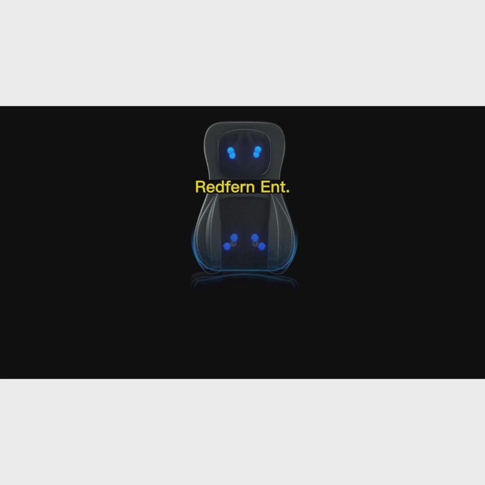 Video of BACKplus® Shiatsu Neck and Back Massager With Air Compression Chair Cushion