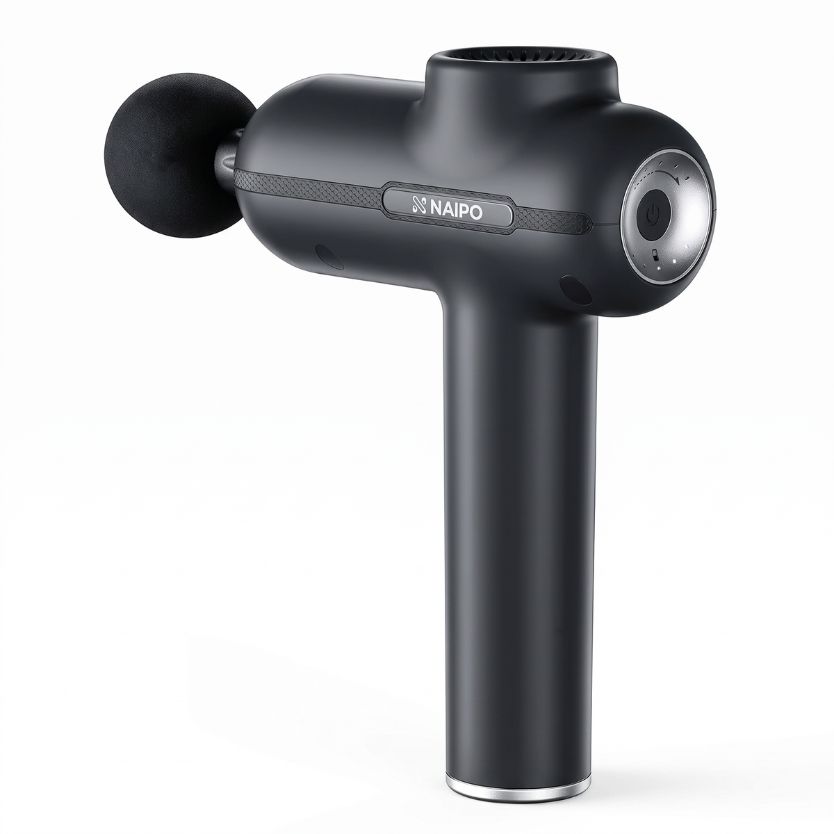 Naipo Muscle Massage Gun side view on white