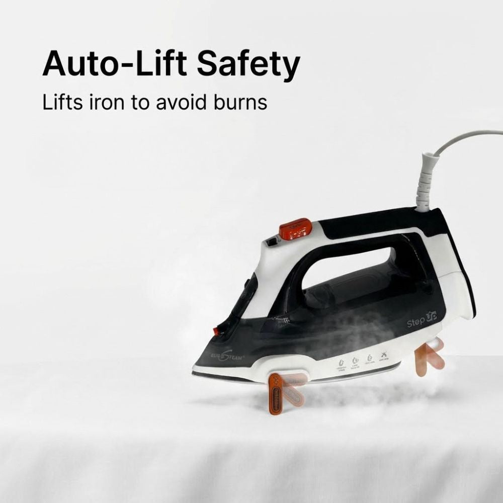 Eurosteam Step Up Iron - auto lift safety