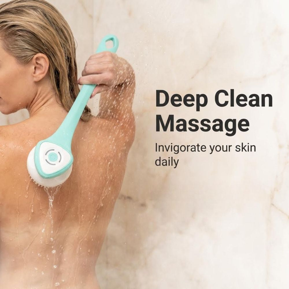 Deep clean massage with the ShowerMe Shower Brush