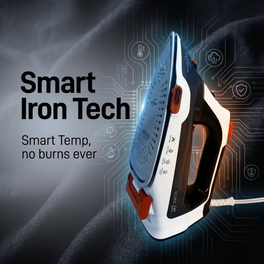 no burns with the smart temp in Eurosteam Step Up Iron