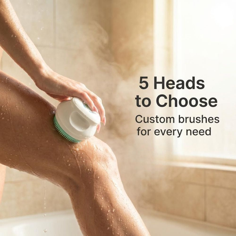 ShowerMe Shower Brush - 5 heads to choose from