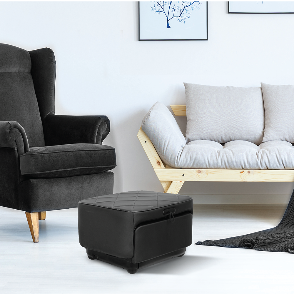 BACKplus Ottoman Massager set in living room area