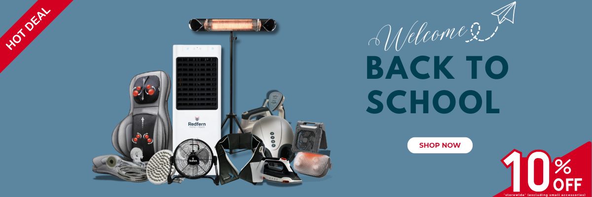 Banner with Back to school sale products