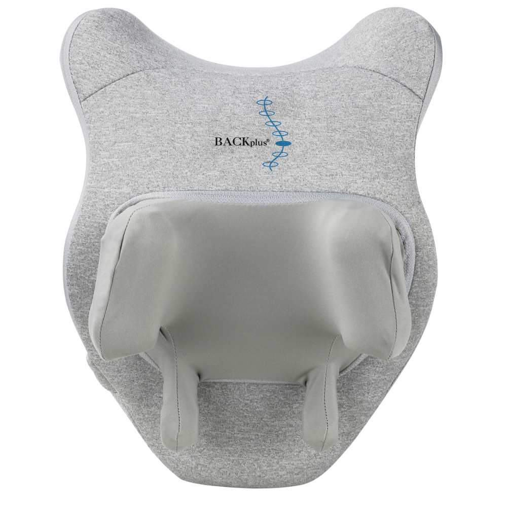 Front view of the BACKplus 3D Massage Pillow on a white background