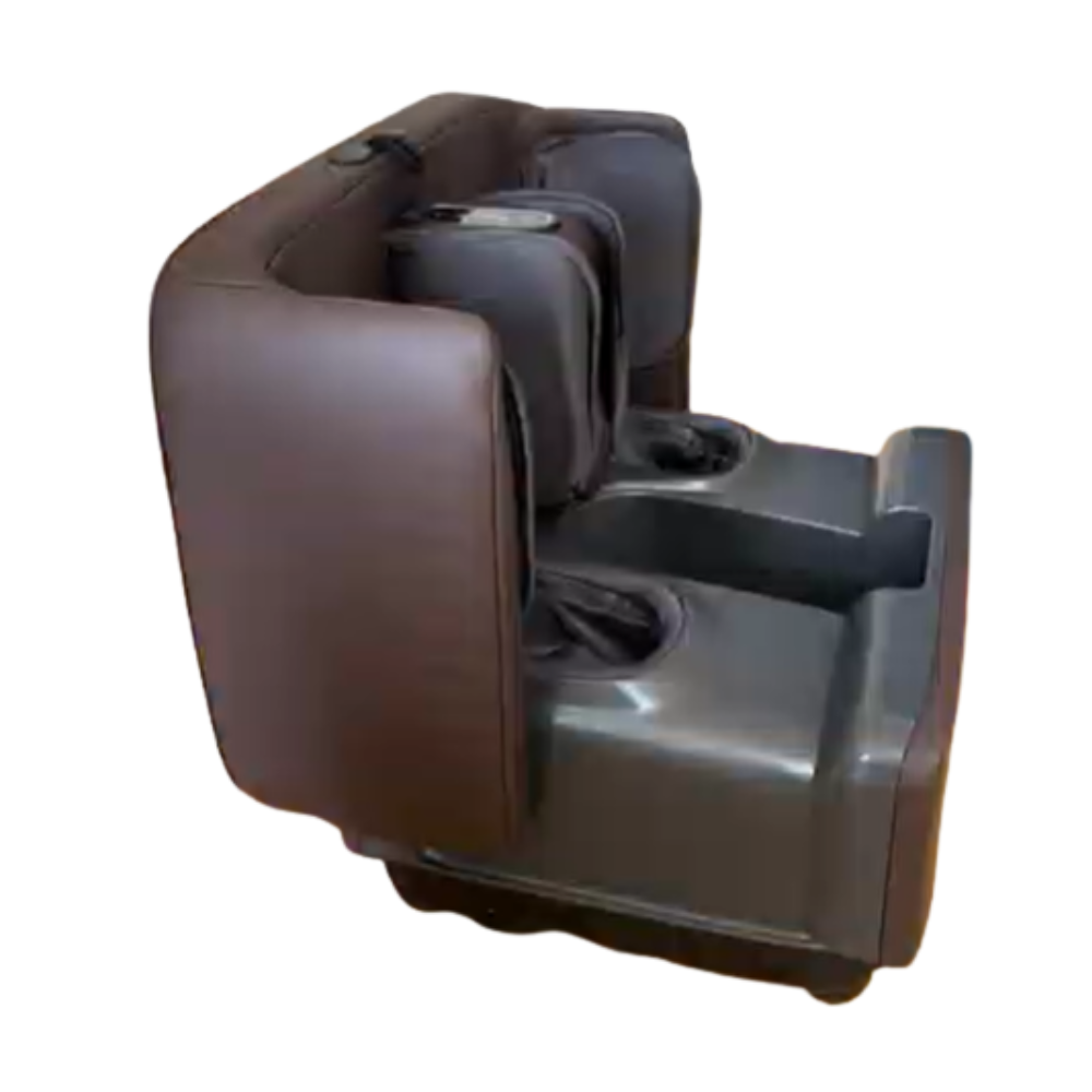 Brown BACKplus Ottoman Massager open