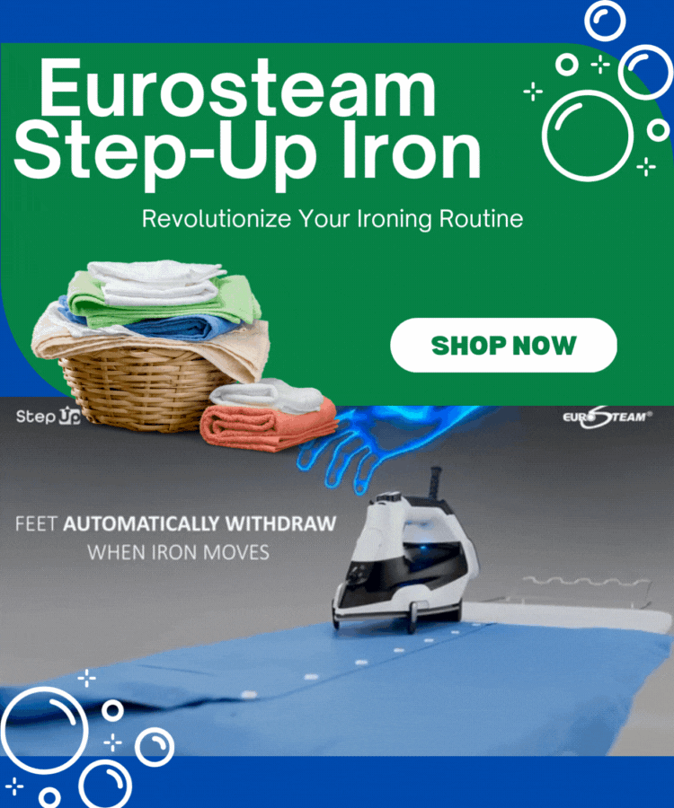Video of the Eurosteam Step Up Iron being used and legs lifting