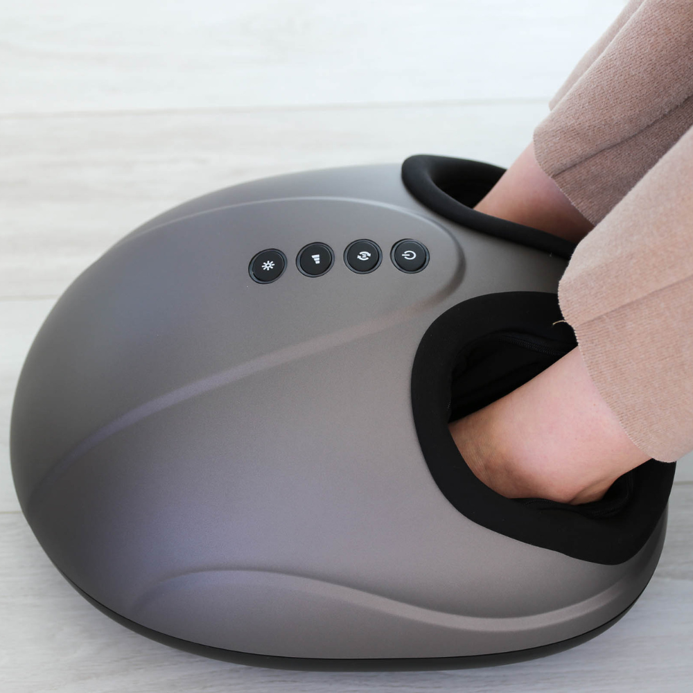 Image of the BACKplus Foot Massager being used