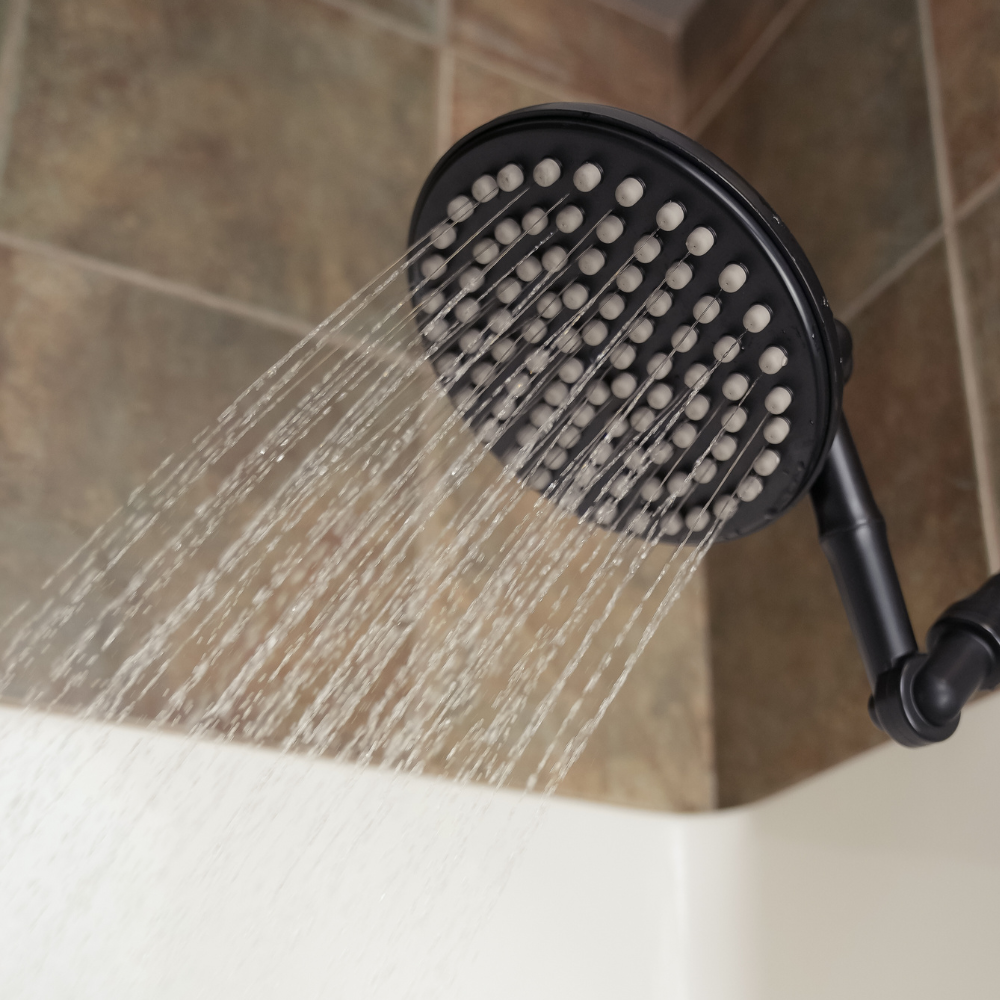 ShowerMe®  Rain Shower Head in Matte Black