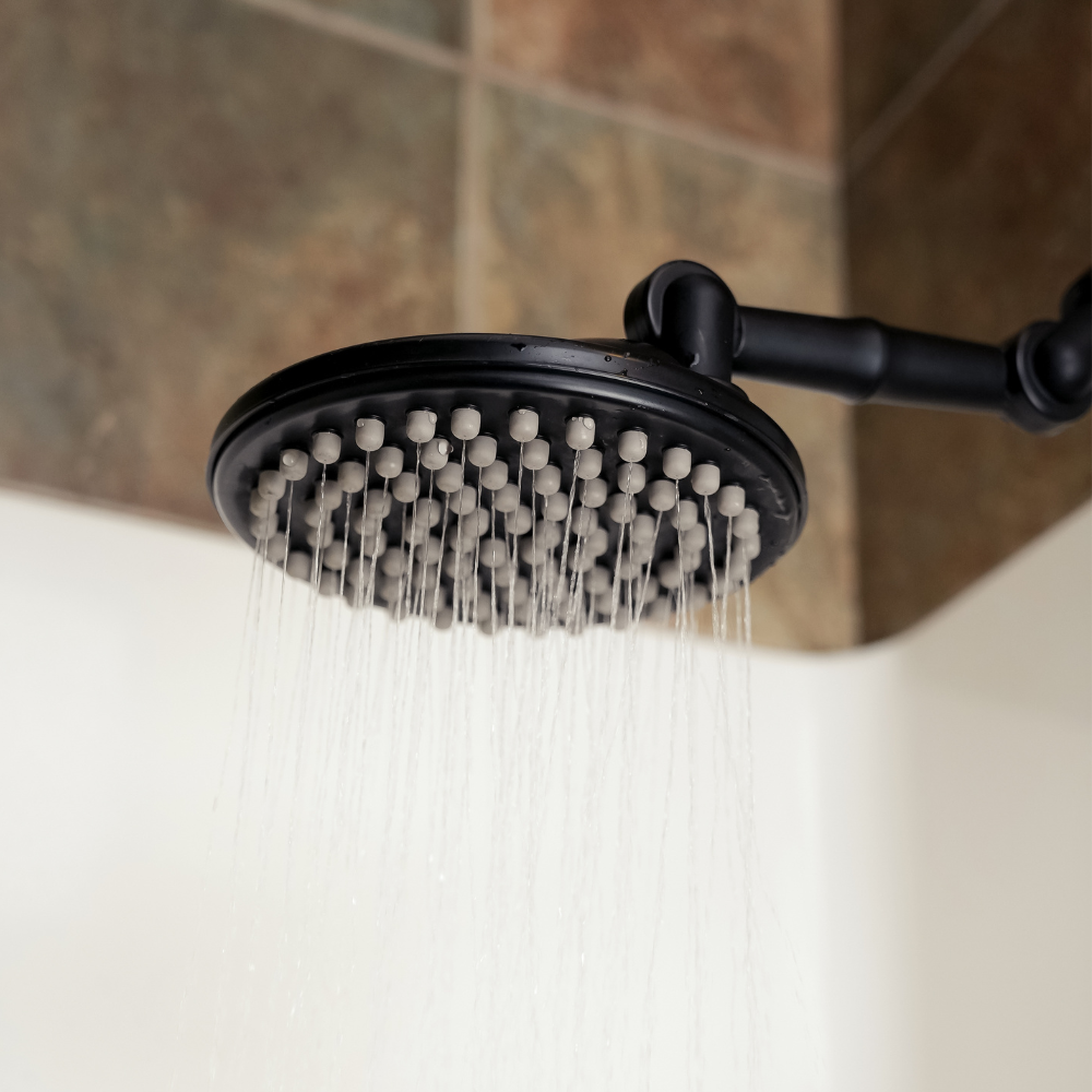 ShowerMe®  Rain Shower Head in Matte Black