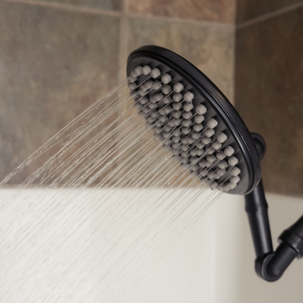 ShowerMe®  Rain Shower Head in Matte Black