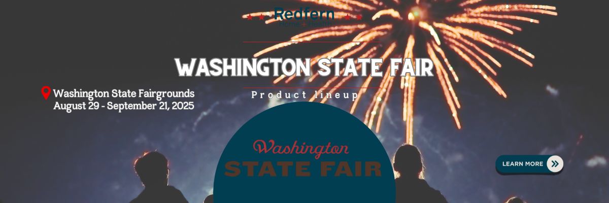 Website banner showing details on the Washington State Fair