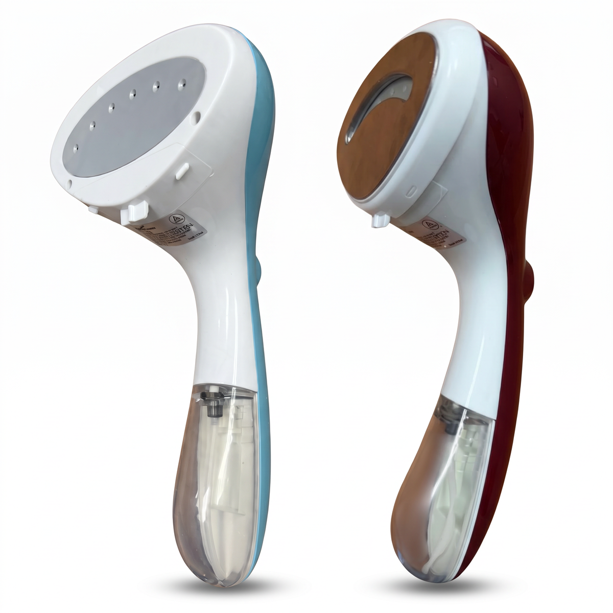 Eurosteam Steam Ezee garment steamer in blue and red