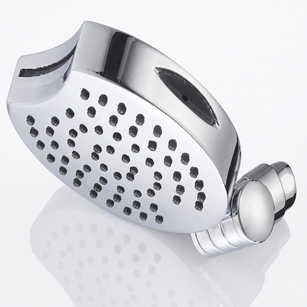AquaJet Showerhead in polished chrome with 64 non-clog jets