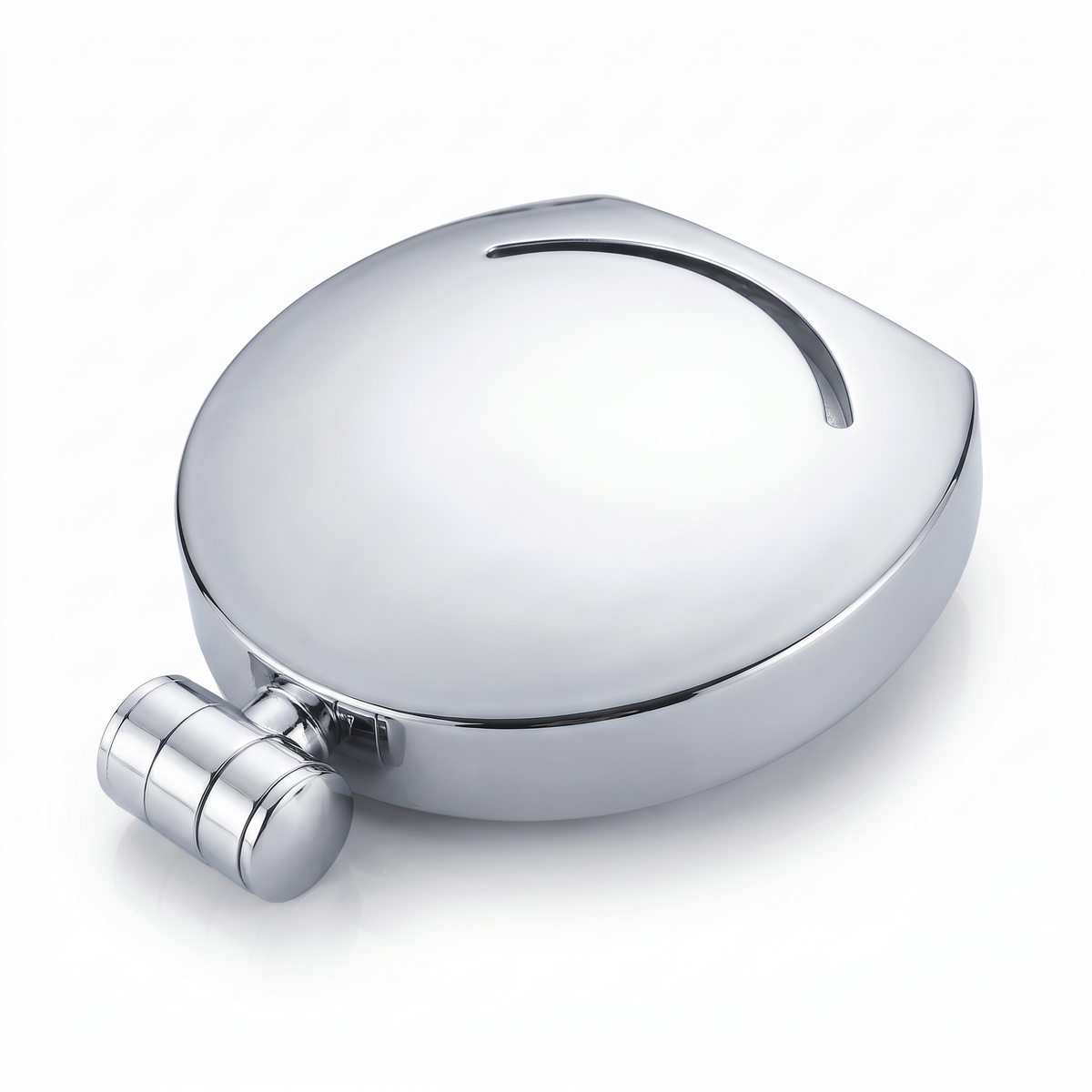 Back view of the AquaJet Showerhead chrome shell