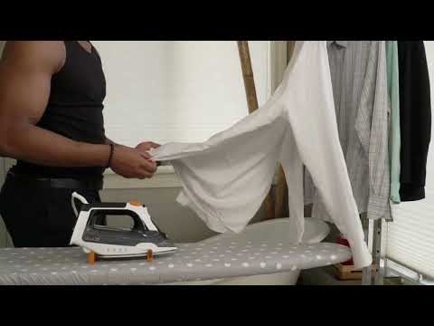 In a morning rush? Iron that wrinkled shirt fast with the Eurosteam Step Up Iron